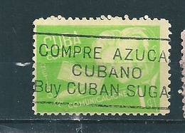 N° 296A Les Retraités Des PTT ( Vert Clair) Timbre   Cuba (1946 ) Oblitéré - Usati