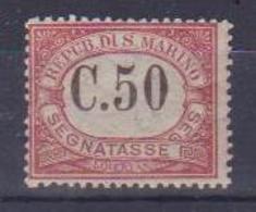 SAN MARINO 1924 SEGNATASSE VALORI IN BRUNO COLORI CAMBIATI SASS. 13 MLH VF - Segnatasse