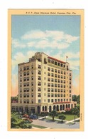 PANAMA CITY, Florida, USA, Dixie Sherman Hotel, Old Linen Postcard - Panamá City