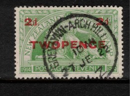 NZ 1922 2d On 1/2d Peace Pmk = Grey Lynn-Arch Hill SG 459 U ZZ84 - Gebraucht