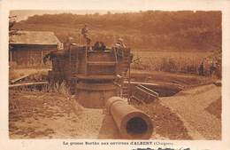 Thème.  Militaria. Matériel.     La Grosse Bertha Aux Environs D'Albert      (rognures Voir Scan) - Ausrüstung