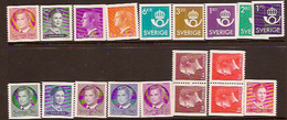 SWEDEN 1981-65 Collection 19 Stamps UNHM Z154 - Sammlungen
