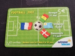 Caribbean Phonecard St Martin French   OUTREMER TELECOM FOOTBAL 2002  5€ TIRAGE 2000  **1717 ** - Antilles (French)