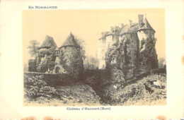 27 EURE Chateau D'HARCOURT D'Après Une Gravure D'époque Série Artistique Supra En Normandie Dos 1900 - Harcourt