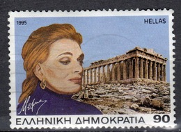 GR+ Griechenland 1995 Mi 1871 Melina Mercouri - Used Stamps