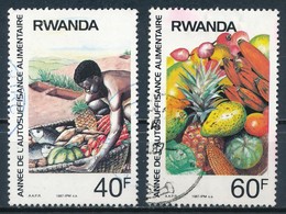 °°° RWANDA - Y&T N°1235/36 - 1987 °°° - Oblitérés