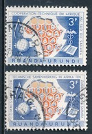 °°° RUANDA - Y&T N°217/18 - 1960 °°° - Used Stamps