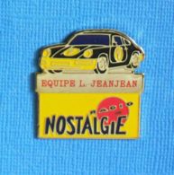 1 PIN'S //  ** PORSCHE / ÉQUIPE L. JEANJEAN / RADIO NOSTALGIE ** - Porsche