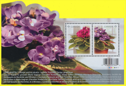 Canada (Scott No.2376 - Violettes Africaines / African Violets) [**] BF / SS - Blocks & Sheetlets