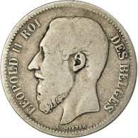 Monnaie, Belgique, Leopold II, 2 Francs, 2 Frank, 1868, TB, Argent, KM:30.1 - 2 Francs