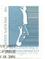 Nations Unies 2001 - NY YT 863 (o) - Le(s) Timbre(s) Sur Fragment Ou La FDC  30% De La Côte YT - Oblitérés