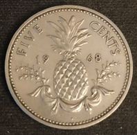 BAHAMAS - 5 CENTS 1968 - KM 3 - Ananas - ( Five Cents ) - Bahamas