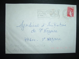 LETTRE TP SABINE 1,20 OBL.MEC.18-8 1979 06 CAGNES SUR MER + TRI INDEXATION BARRES ROSES Marque à Sec H1 - Lettres & Documents