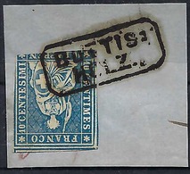 SUISSE:  TP ''Helvetia Assise ND (Strubeli)'' ZNr.23G (p. épais, FDS Vert),  Obl. Linéaire Buttisholz (BE) Sur Fragment - Gebraucht