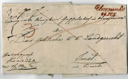 1846, " Unzmarkt " Rot, Lack-Siegel , A3605 - ...-1850 Voorfilatelie