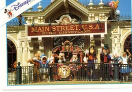 CPM, Disneyland, Main Street Station, écrite, Timbrée - Disneyland