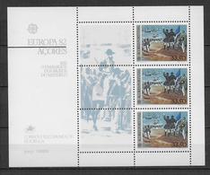 PORTUGAL / ACORES - EUROPA  1982 - BLOC N° 3 ** MNH - HISTOIRE - Azores