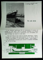 Plan De Coupe Bateau En Cale Sèche à Saint Nazaire - Coupure De Presse (encadré Photo) 1959 - Autres & Non Classés