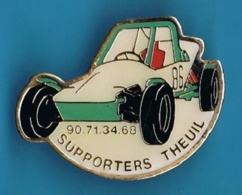 PIN'S //   ** AUTOCROSS / SUPPORTERS THEUIL / TRIPLE CHAMPION De FRANCE ** - Automovilismo - F1