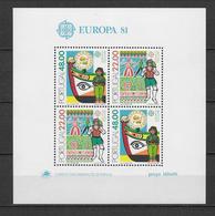 PORTUGAL  - EUROPA  1981 - BLOC N° 33 ** MNH - FOLKLORE - Blocks & Sheetlets