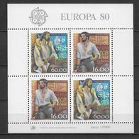 PORTUGAL  - EUROPA  1980 - BLOC N° 30 ** MNH - VASCO DA GAMA - Blokken & Velletjes