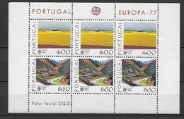 PORTUGAL  - EUROPA  1977 - BLOC N° 20 ** MNH - PAYSAGES - Blocks & Sheetlets