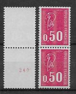 France N°1664e N° Rouge Tenant à Normal - Neuf ** Sans Charnière - TB - Unused Stamps