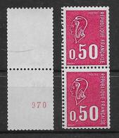 France N°1664b N° Rouge Tenant à Normal - Neuf ** Sans Charnière - TB - Unused Stamps