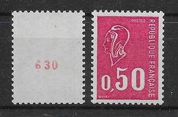 France N°1664b N° Rouge - Neuf ** Sans Charnière - TB - Unused Stamps