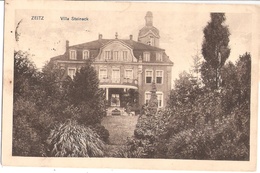 ZEITZ Sachsen Anhalt Villa Steineck Gartenseite 23.7.1918 Gelaufen - Zeitz