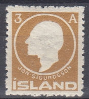 +Iceland 1911. Jon Sigurdsson. AFA / MICHEL 64. MNH(**) - Ungebraucht