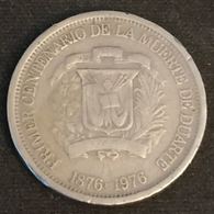 REPUBLIQUE DOMINICAINE - 25 CENTAVOS 1976 - KM 43 - Juan Pablo Duarte - Dominicana