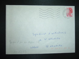 LETTRE TP LIBERTE 2,00 ROUGE OBL.MEC.30-3 1984 54 PAGNY SUR MOSELLE + TRI INDEXATION BARRES ROSES Marque à Sec J8 - Storia Postale