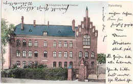 RATZEBURG Lauenburg Königliches Lehrer Seminar Frontal Color Gelaufen 7.8.1908 Fast TOP-Erhaltung - Ratzeburg