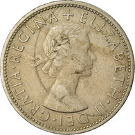 Monnaie, Grande-Bretagne, Elizabeth II, Florin, Two Shillings, 1963, TTB - I. 1 Shilling