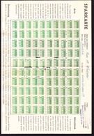 Um 1940 Komplette Sparkarte Mit 100  1 Ct Marken. Merkur Kaffee. Schweiz - Recetas De Cocina