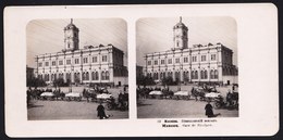 Vers 1890 STEREOSCOPIC PHOTO STEREOSCOPIQUE ** MOSCOU GARE DE NICOLAEW **  édit. STEGLITZ BERLIN 1905 - Stereoscoop