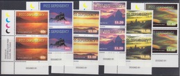 Ross, N° 66 à 71 X 2 Coin De Feuille (couchers De Soleil Sur Mc Murdo, Mont Erebus, Black Island, ...) Neuf ** - Unused Stamps