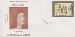 Enveloppe  FDC  1er  Jour   CONGO   Oeuvre  De   RAPHAËL   1976 - FDC