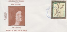Enveloppe  FDC  1er  Jour   CONGO   Oeuvre  De   RAPHAËL   1976 - FDC
