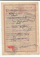 FISCAUX SUISSE SERVICES CONSULAIRES , 5F ORANGE COUPE EN DEUX 1946 - Fiscale Zegels