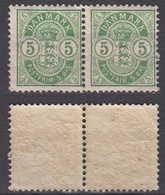 Dänemark Denmark Mi# 34 YB ** MNH Pair 5 Oere 1895 - Nuevos