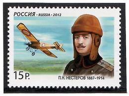 Russia 2012 . Pilot P.N.Nesterov. 1v: 15 R.   Michel # 1790 - Ongebruikt