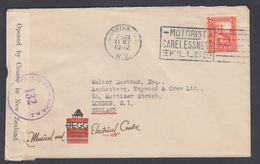 1942. New Zealand. Landscapes 2D. On Cover To London, England From DUNEDIN N.Z. 11 JL... (MICHEL 215) - JF323608 - Storia Postale