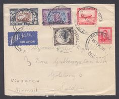 1940. New Zealand. Landscapes 5 Stamps. On Cover To Göteborg, Sweden From INVERCARGH ... (MICHEL 218+) - JF323612 - Briefe U. Dokumente