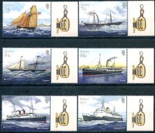 Europa 2020 - Jersey - Mail Ships (série Complète 6 Timbres Dont 2 Europa) ** - 2020