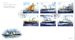 Europa 2020 - Jersey - Mail Ships FDC (série Complète 6 Timbres Dont 2 Europa) ** - 2020