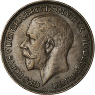 Monnaie, Grande-Bretagne, George V, Farthing, 1925, TB+, Bronze, KM:808.2 - B. 1 Farthing