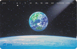 Télécarte Japon / NTT 231-418  ** ONE PUNCH ** - ESPACE Globe Terrestre - Space Earth Japan Phonecard - Erdkugel - Spazio