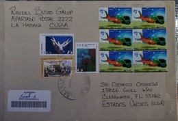 O) 2015 CUBA. CARIBBEAN, DANCE  - BALLET - ALICIA ALONSO, OLD CAR HIKETT 1858, GOLDFISH, REGISTERED TO USA - Storia Postale